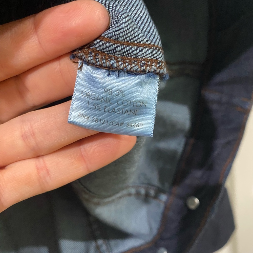 Eileen Fisher Dark Blue Jean Jacket - Picture 5 of 13